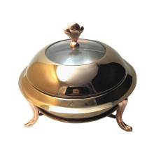 Hotel  Buffet Chafing Dish Rose Gold Stainless Steel Restaurant  Food Warmer